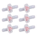 10Pcs Anti Backflow Check Valve One Way PP Plastic Non Return Diaphragm Barb for Air Intake Feed Hose Pipe Fitting. 