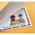 9Pcs English Poster Classroom Rules A4 Big Cards Kindergarten Early Education Good Habits Good Manners Wall Decoration Toys Kids. 