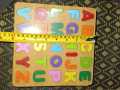 Colorful  ABC Alphabet Wooden Puzzles for Children Wooden toys games Helps Autism Autistic Learning. 