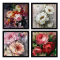Flower painting frames for living room. 