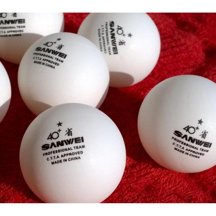 Sanwei Table Tennis balls - Pack of 6 - (40+,1 Star)