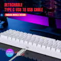 HXSJ V200 Wired K68 RGB Streamer 68 keys Gaming Keyboard 19-Key Conflict-Free Membrane Keyboard but Mechanical Feeling.. 