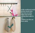 【FUN LIVE】 4 Pack Self Adhesive Kitchen Towel Hooks, Round Kitchen Towel Stopper Dish Cloth Hook Wall Mounted Towel Holder For Kitchen, Bathroom, Cabinet And Wall Dish Cloth Storage Hook (Round - Four Color). 