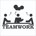 Team Work Idea Wall Stickers for Office Decor Vinyl Wall Art Commercial Offices Decoration Motivational Wallpapers. 