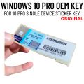 Windows 10 Pro License Key Sticker: Genuine OEM License Key and Original Microsoft Product Key. 