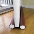 Foldable Under Door Draft Stopper Washable Leather Door Seal Strip Sound Proof and Dust Proof. 