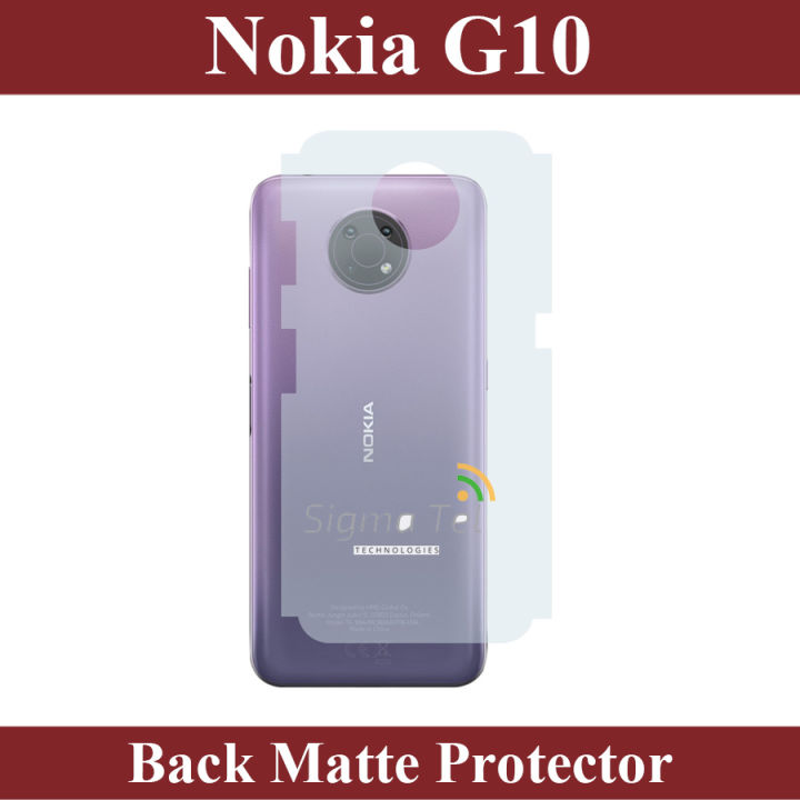 Nokia G10 Back Protector Soft Skin Sheet Matte Style For Nokia G10