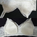 Bras for Girls Sexy Wire Free White Bra For Women Bralette Push Up Brassiere Female Underwear Lingerie Comfort Wireless Lace Lightly Padded Bralette. 