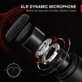 FIFINE K669D XLR Dynamic Microphone Cardioid Pattern Vocal Podcast Microphone Metal Mic for Broadcast/Dubbing/Video Recording. 