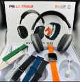 P9 Ultra 2 Smartwatch With Bluetooth Calling | 7 Straps & Wireless Headphones | HD Display, Fitness Tracker, Heart Rate Monitor | All-in-One Smart Watch Combo for Android & iOS. 