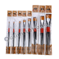 Keep_Smiling 1pcs Drawing Paint Brush Set Wooden Flat- sizes 1 to 8#. 