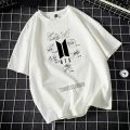 Stylish BTS Signatures  printed round neck half sleeves T shirt For Girls/Women. 