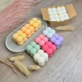 Pack of 2 Mini Scented Bubble Candles, Handmade Soy Wax, Vegan, Eco-Friendly, Birthday Gift, Party Decor, Wedding Favors, Essential Oil Fragrance. 