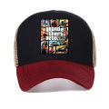【AMG DEDL MALL】Grand Theft Auto Game GTA 5 cap fashion gta5 fans Mesh breathable Snapback hats Bone Garros. 