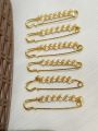 Elegant Hijab Pins – Pack of 6 Fancy Safety Pins with Seed Beads. 