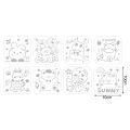 Creative Cartoon Painting Stencils Reusable Templates for Diy Scrapbooking Stationery Supplies. 