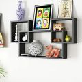 Intersecting Wooden Floating Wall Shelf Set of 3 Wooden shelf for wall Perfect Shelving Unit for Bedrooms, Offices, Living Rooms & Kitchens. 