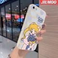 JIUMOO Case For iPhone 5 5s 5e Case Sailor Moon Pattern New Square Border Casing Soft Silica Gel Shockproof Phone Cases All Inclusive Camera Lens Protective Cover. 