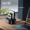 ORICO 6228US3 C Dual Bay HDD Docking Station with Offline Clone SATA to USB 3.0 External Hard Drive Docking for 3.5/2.5 HDD SSD. 