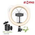 Energy - ENRG LED Ring light 20cm With Mobile Phone Holder Black. 