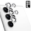 Glitter Camera Lens Protector for Samsung Galaxy S24 Ultra Aluminum Alloy Metal Tempered Glass Camera Cover for Galaxy S23 Ultra S22 Ultra. 