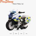 PinShang 1:14 Police Motorcycle Model Toys Children Alloy Pull Back Motorcycle. 