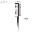 2 Style Professional Hair Dyeing Highlight Hair Brush Double-Sided Hook Rat Tail Comb ber Hairdressing Comb Hair Styling Tool- Type 805. 