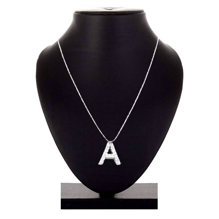 Initial%20Letter%20Stainless%20Steel%20Silver%20Alphabet%20Pendant%20Necklace%20Monogram%20charm%20cubic%20zirconia%20Jewelry%20Gifts%20-%20Image%205