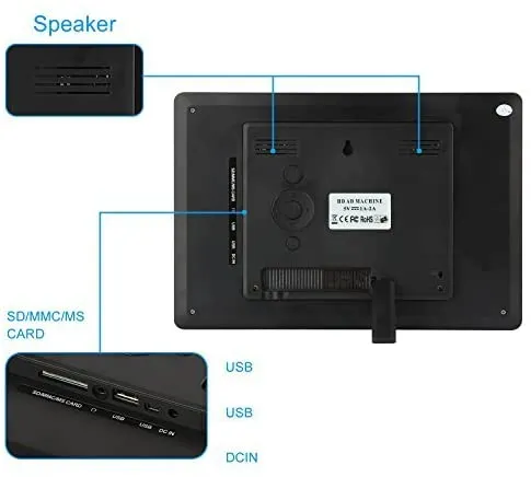 Discoball%2010%20inch%20Digital%20Photo%20Frame%20%5B%20HD%20720p%20TFT%20Bright%20LCD%20Display%20%7C%2016:9%20Widescreen%20%5D%20(Black)%20-%20Image%203