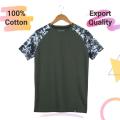 Half Sleeves T-shirt for men - Green. 