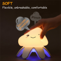 Jellyfish Night Lamp with Remote Control 1200MAh USB Rechargeable Silicone Bedside Light. 