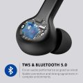 Boltune BT-BH020 Wireless Earbuds, Bluetooth Headphones Bluetooth 5.0 Wireless Headphones 4D Surroud Heavy Bass IPX5 Waterproof True Wireless Stereo Headsets-02,Bright Black,M. 