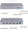 HDMI 4x1 1080P Quad Multiviewer Splitter with Seamless Switcher IR Control With Remort Control. 