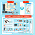 Remote Control Stem Educational Toy Tank Model Technology Experimental Science Wooden Steam DIY Assemble Puzzle Teaching Aids. 