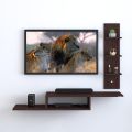 Wooden TV Unit/TV Stand/Wall Mounted TV Unit/TV Cabinet/TV Entertainment Unit (Wenge). 