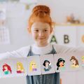 8/16Sheets Disney Princess Children DIY Puzzle Stickers Game Make-a-Face Assemble Jigsaw Decals Kids Educational Toys Party Gift. 