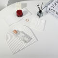 INS Wave Slate Photo Props Background Ornaments Pendulum Props Jewelry Cosmetics Storage Tray Lipsticks Bracelet taking picture Decoration Photography Display Stand. 