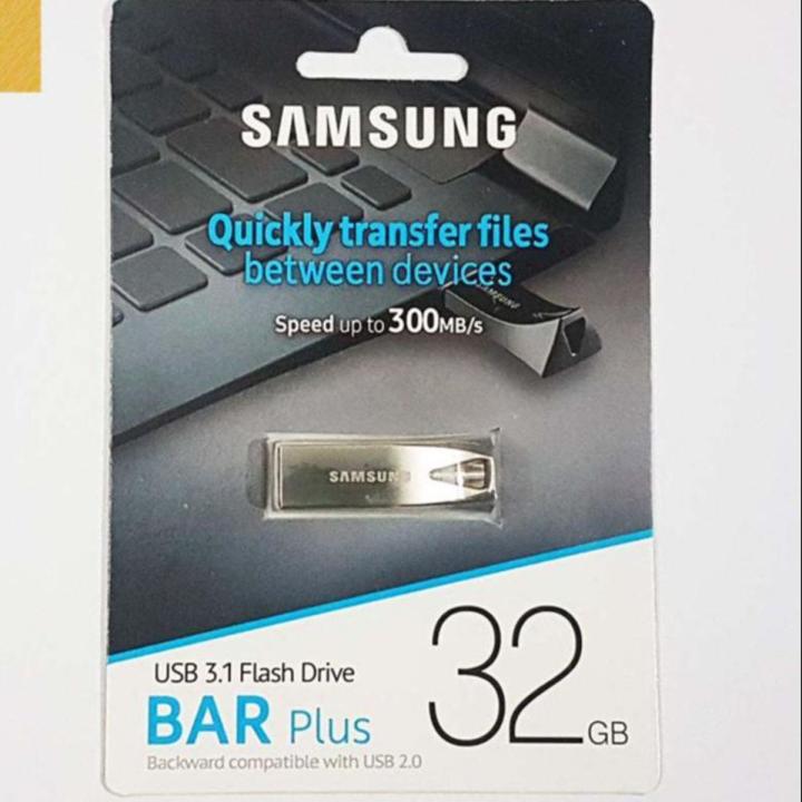 Samsung USB 32GB 3.1 Flash Drive BAR Plus (upto 300MB/s read speed)