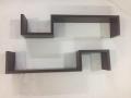 S Shape Floating Wall Shelves Set of 2 Wall Mounted Shelf for Living Room, Bedroom, Office Décor - Display Rack for Cosmetics, Kitchen Wall Storage Unit. 