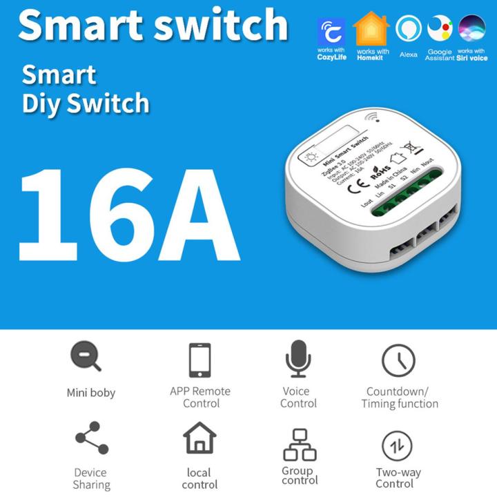 Homekit smart switch cozylife remote voice control for Apple devices directly connected to WiFi switch