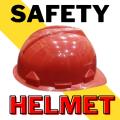 Safety Helmet Red Color | Hard Hat | Safety Helmet with Rotating ratchet for Manual Labor and Industrial work. 