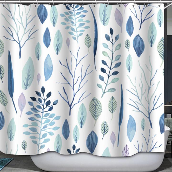 Shower%20Curtain%20Waterproof%20W%2071%20x%20H%2071%20Polyester%20Fiber%20Washable%20Bathroom%20-%20Image%202