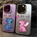 realme Note 50 Note 60 60x C75 C65 C61 C63 C67 C55 Lilo Stitch Case Custom Name Matte Shockproof Cover Shell. 