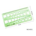 Plastic Office Supplies Measuring Tool Oval Multi Shaped Circles Drawing Ruler Curve Ruler Geometric Ruler Template Ruler. 