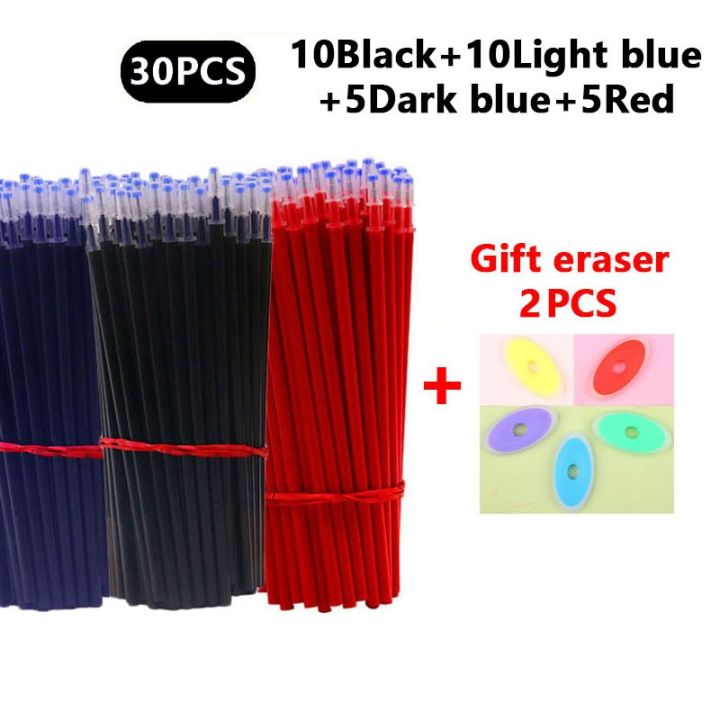 Erasable%20ballpen%20Gel%20pen%20set%200.5mm%20ball%20tip%20Black,Light%20Blue,Red,Dark%20Blue%20ink%20Refills%20friction%20pen%20with%20eraser%20School%20&%20office%20writing%20supplies%20Stationery%20-%20Image%202