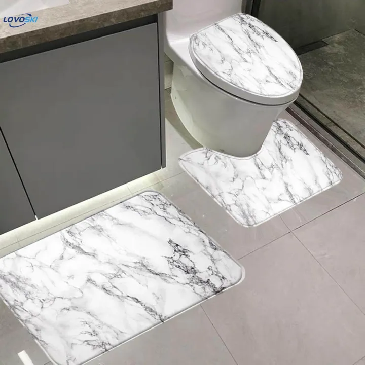3%20Pieces%20Bathroom%20Rug%20Set%20Polyester%20Fiber%20Washable%20Toilet%20Floor%20Carpet%20-%20Image%202