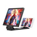 Mirror Screen Magnifier, 3D HD Phone Screen Magnifier Foldable Stand Holder 10 inch Hard Plsatic for All Smartphone. 