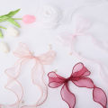 Elegant Gift Wrapping Ribbon Soft Floral Bouquets Packa g Ribbon for Diy Crafts Gifts Nylon Yarn Ribbon for Bow Wreaths Decoration Thin Texture Ribbon. 