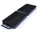 Waterproof Earphone Case Portable Hard Headphone Carrying Box IEM Storage Box Black. 