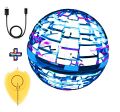 Flynova Pro Flying Ball Toy - Mini Gyro Flying sphere ball For Kids & Adult, RGB light Flying Toys, Flying Spinner Flying Space Orb Toy For Kids Adults Indoor Outdoor, Nebula Orb Soaring Hover Ball Magic Boomerang Ball. 